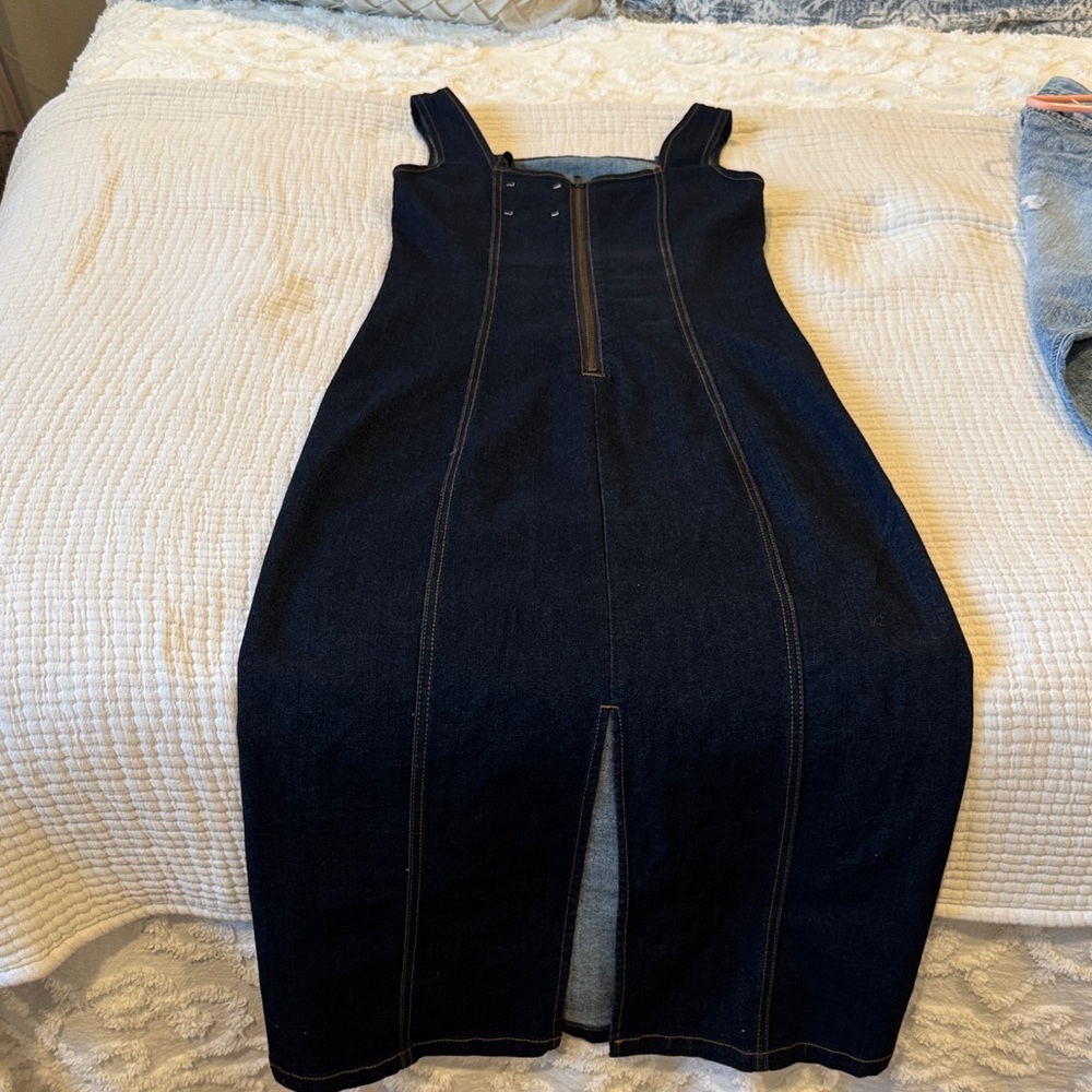 Habitual Women's Dark Blue Denim Dress - Picture 5 of 8